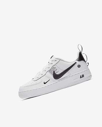 Nike Air Force 1 LV8 Utility Blancos Negros Amarillos Blancos | MX 5098